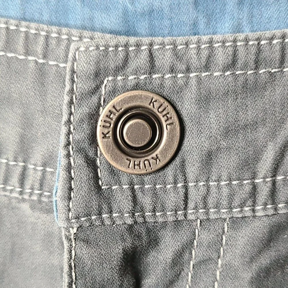 Kuhl Capri Pants Womens 8 Stone Gray Kuhl Dry Stretch Logo Embroidered Outdoor - Picture 5 of 10